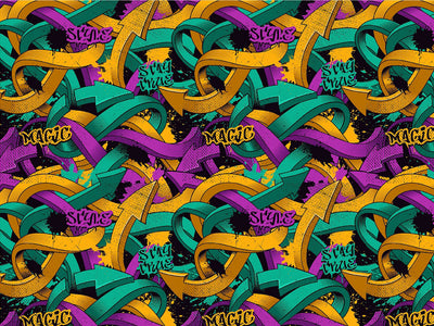 Small Burner Graffiti Vinyl Wrap Pattern~Rwraps Series 914 Digitally Printed Vinyl Wrap~0