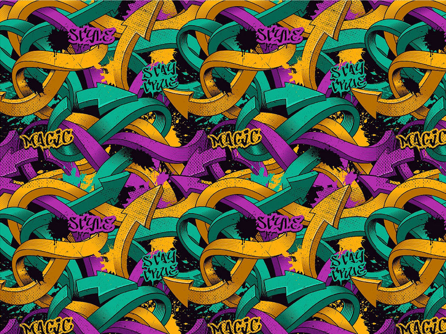 Small Burner Graffiti Vinyl Wrap Pattern~Rwraps Series 914 Digitally Printed Vinyl Wrap~0