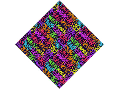 Small Columns Graffiti Vinyl Wrap Pattern