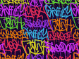 Small Columns Graffiti Vinyl Wrap Pattern~Rwraps Series 914 Digitally Printed Vinyl Wrap~0