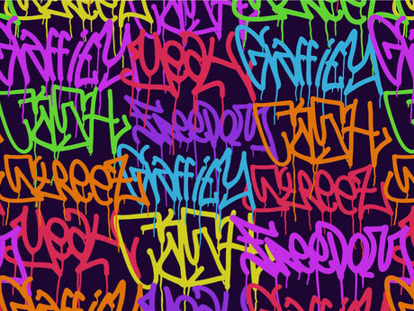 Small Columns Graffiti Vinyl Wrap Pattern~Rwraps Series 914 Digitally Printed Vinyl Wrap~0