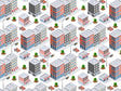Small Town Sprawl Cityscape Vinyl Wrap Pattern~Rwraps Series 914 Digitally Printed Vinyl Wrap~0