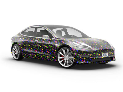 Small Zap Retro Vehicle Vinyl Wrap