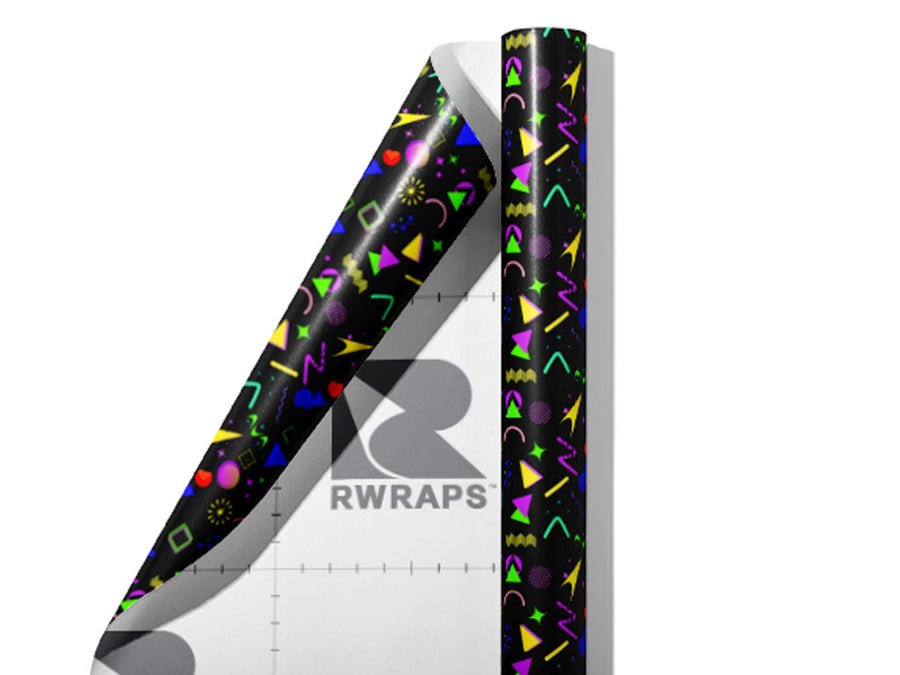 Small Zap Retro Wrap Film Sheets~Rwraps Series 914 Small Zap Retro Scrolled Sheet~3
