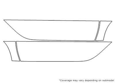 fortwo 3M Clear Bra Door Cup Precut PPF Diagram