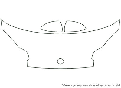fortwo 3M Clear Bra Hood Precut PPF Diagram