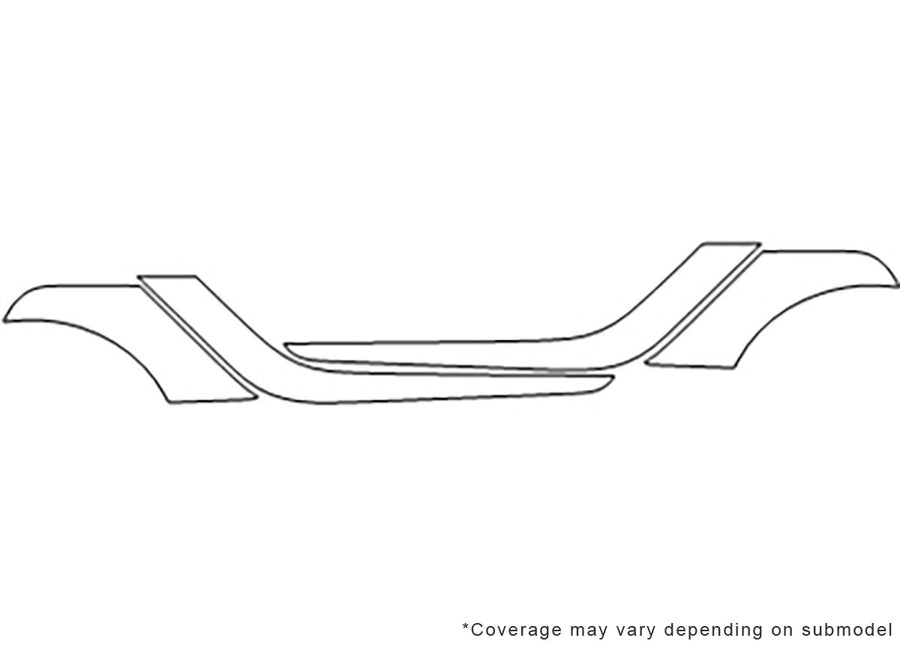 fortwo Avery Dennison Clear Bra Door Cup Precut PPF Diagram