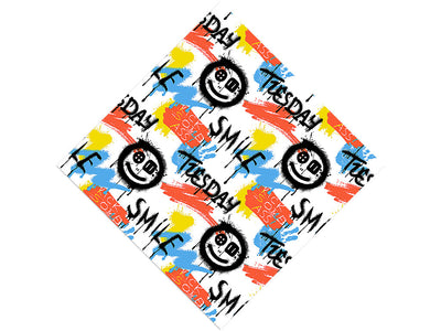 Smile On Graffiti Vinyl Wrap Pattern