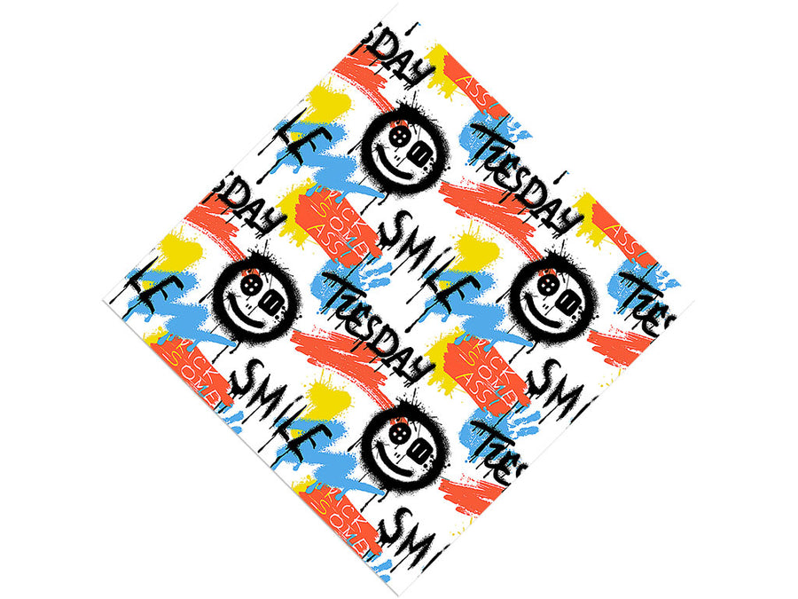 Smile On Graffiti Vinyl Wrap Pattern