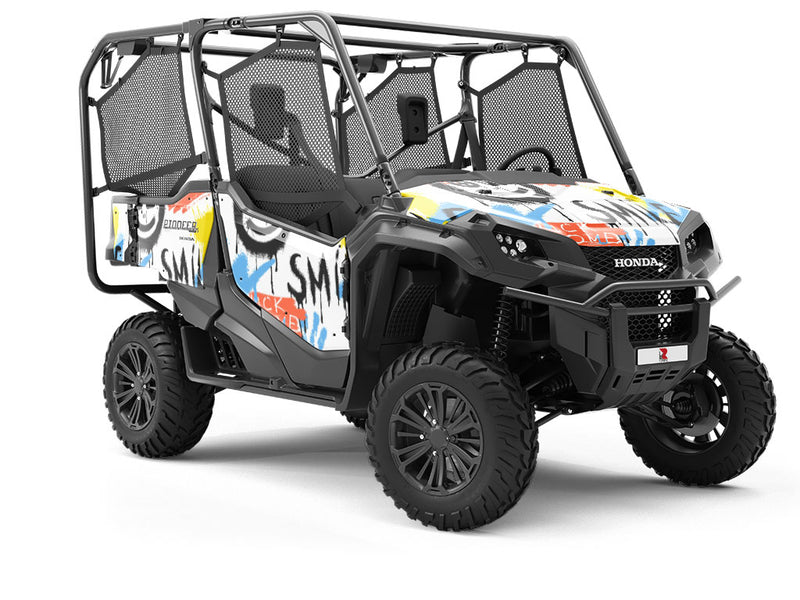 Smile On Graffiti Utility Vehicle Vinyl Wrap