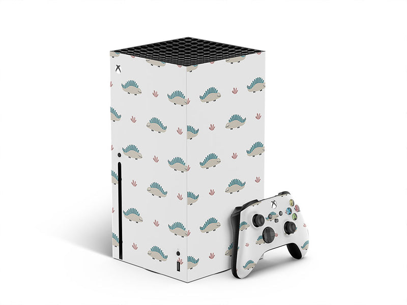 smiling stegosaur dinosaur XBOX DIY Decal