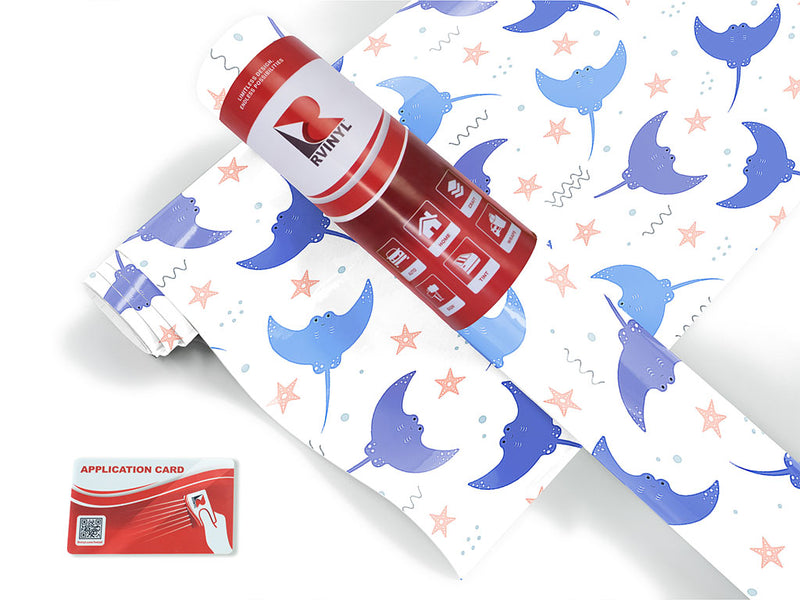 smiling stingray salt water Craft Vinyl Roll