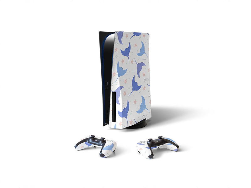 smiling stingray salt water Sony PS5 DIY Skin