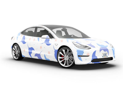 Smiling Stingray Marine Life Vehicle Vinyl Wrap