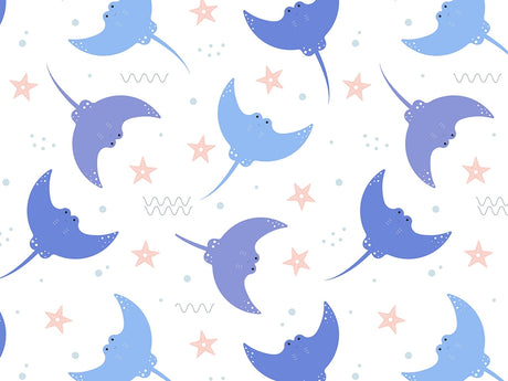 Smiling Stingray Marine Life Vinyl Wrap Pattern~Rwraps Series 914 Digitally Printed Vinyl Wrap~0