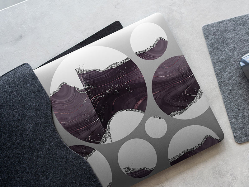 smokey quartz gemstone films DIY Laptop Stickers