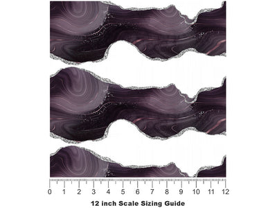 Smokey Quartz Gemstone Vinyl Film Pattern Size 12 inch Scale~Rwraps Smokey Quartz Gemstone Sizing Chart~2