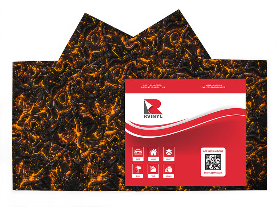 smoldering mess lava Craft Vinyl Sheet Pack