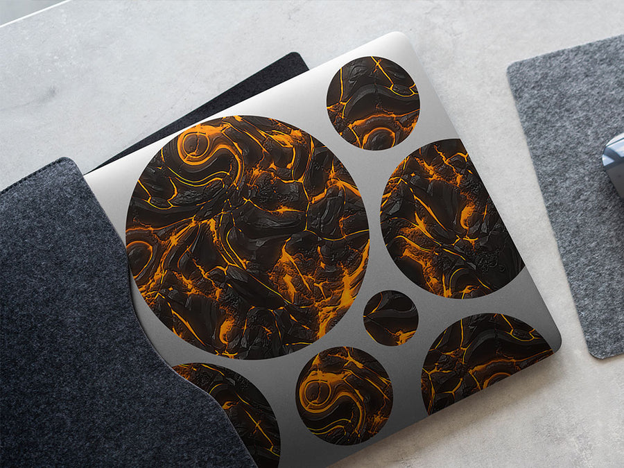 smoldering mess lava DIY Laptop Stickers