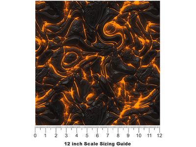 Smoldering Mess Lava Vinyl Film Pattern Size 12 inch Scale~Rwraps Smoldering Mess Lava Sizing Chart~2