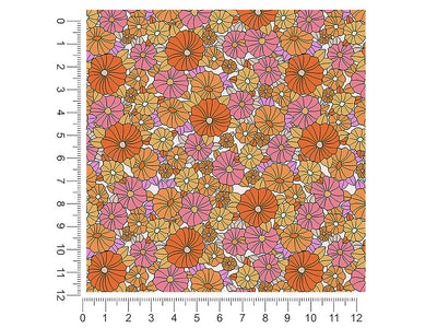 smooth cream retro 1ft x 1ft Craft Sheets