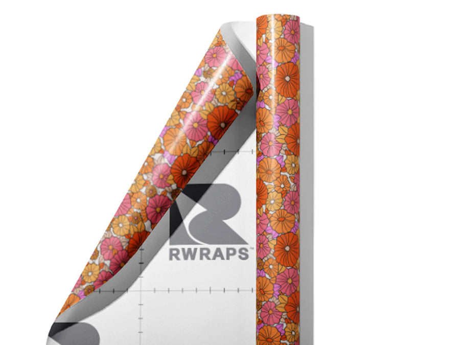 Smooth Cream Retro Wrap Film Sheets~Rwraps Series 914 Smooth Cream Retro Scrolled Sheet~3