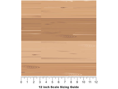 Smooth Floor Wooden Parquet Vinyl Film Pattern Size 12 inch Scale~Rwraps Smooth Floor Wooden Parquet Sizing Chart~3