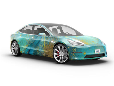 Smooth Flow Water Vehicle Vinyl Wrap