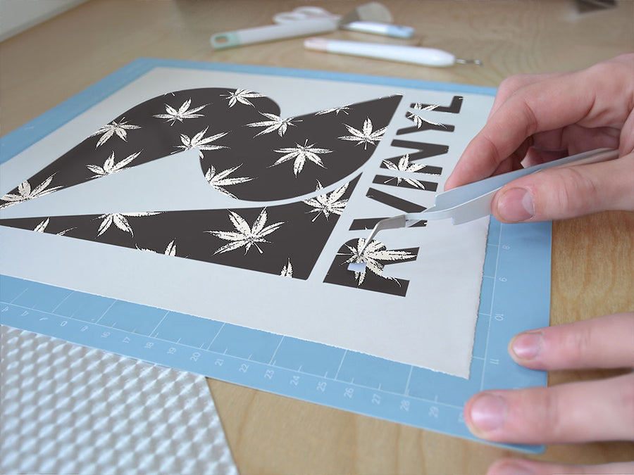 smooth ganja cannabis Easy Weed Craft Vinyl