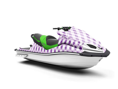 Smooth Indigo Argyle Jet Ski Vinyl Customized Wrap