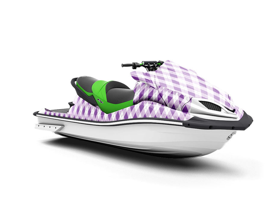Smooth Indigo Argyle Jet Ski Vinyl Customized Wrap