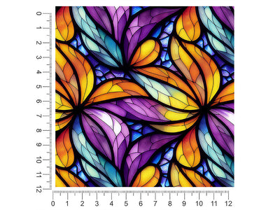 smooth petals stained glass 1ft x 1ft Craft Sheets