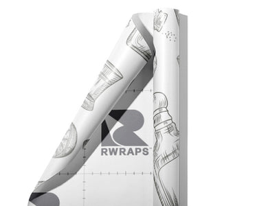 Smooth Shots Alcohol Wrap Film Sheets~Rwraps Series 914 Smooth Shots Alcohol Scrolled Sheet~3