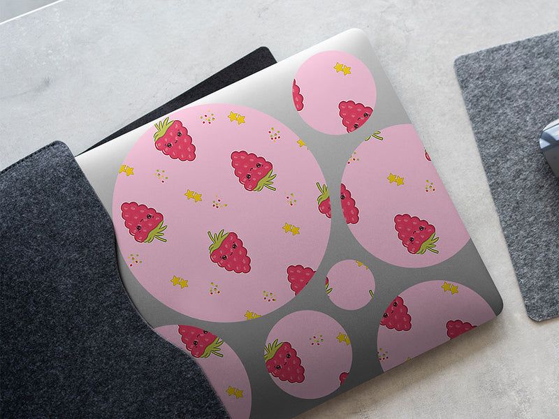 snack smiling back fruit DIY Laptop Stickers