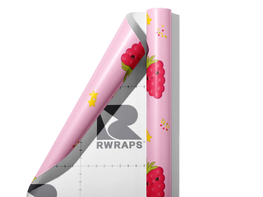 Snack Smiling Back Fruit Wrap Film Sheets~Rwraps Series 914 Snack Smiling Back Fruit Scrolled Sheet~3