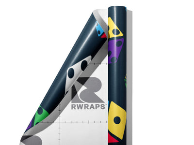 Snake Eyes Americana Wrap Film Sheets~Rwraps Series 914 Snake Eyes Americana Scrolled Sheet~4