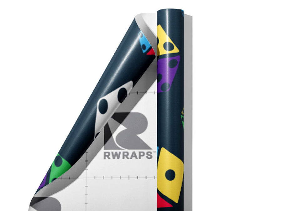 Snake Eyes Americana Wrap Film Sheets~Rwraps Series 914 Snake Eyes Americana Scrolled Sheet~4