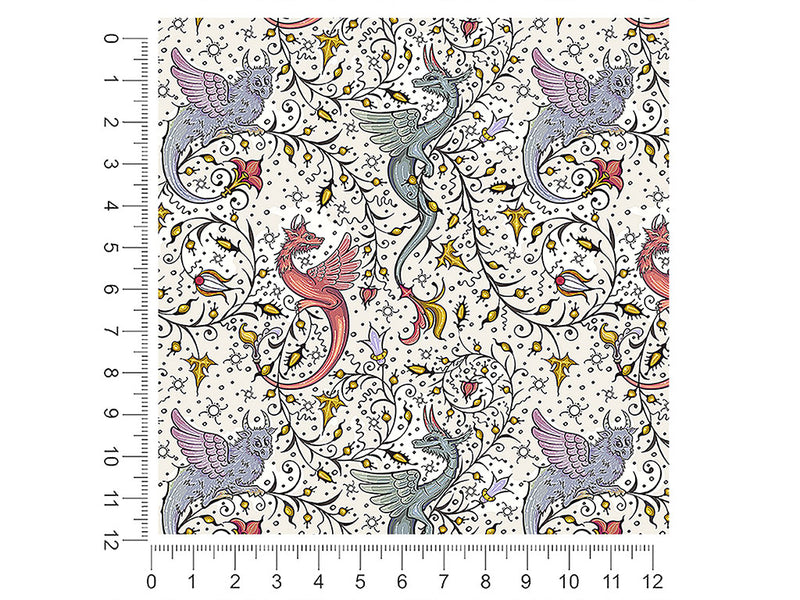 snarling wyvern fantasy 1ft x 1ft Craft Sheets