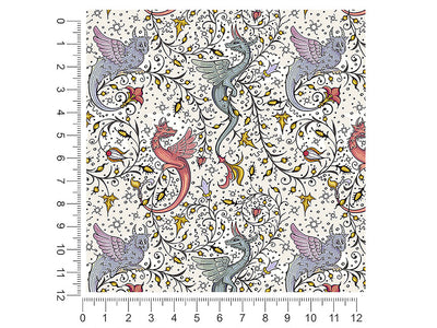 snarling wyvern fantasy 1ft x 1ft Craft Sheets