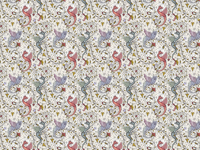 Snarling Wyvern Fantasy Vinyl Wrap Pattern~Rwraps Series 914 Digitally Printed Vinyl Wrap~0