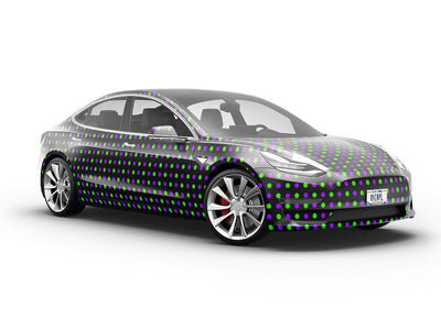 Sneaking Suspicion Polka Dot Vehicle Vinyl Wrap