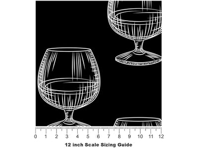 Sniff the Snifter Alcohol Vinyl Film Pattern Size 12 inch Scale~Rwraps Sniff the Snifter Alcohol Sizing Chart~2