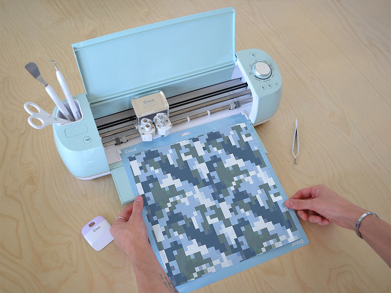 snow and sleet pixel Cricut Compatible Vinyl