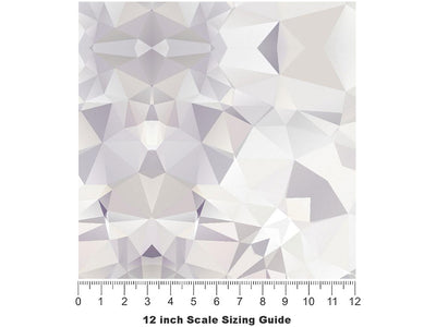 Snow Tile Vinyl Film Pattern Size 12 inch Scale~Rwraps Snow Tile Sizing Chart~3