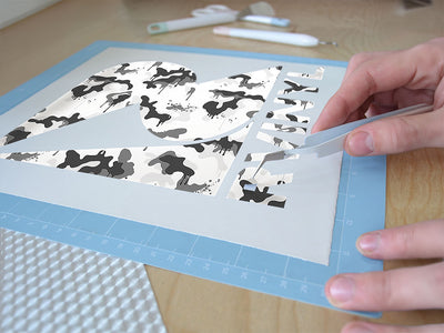 snow graffiti camouflage Easy Weed Craft Vinyl