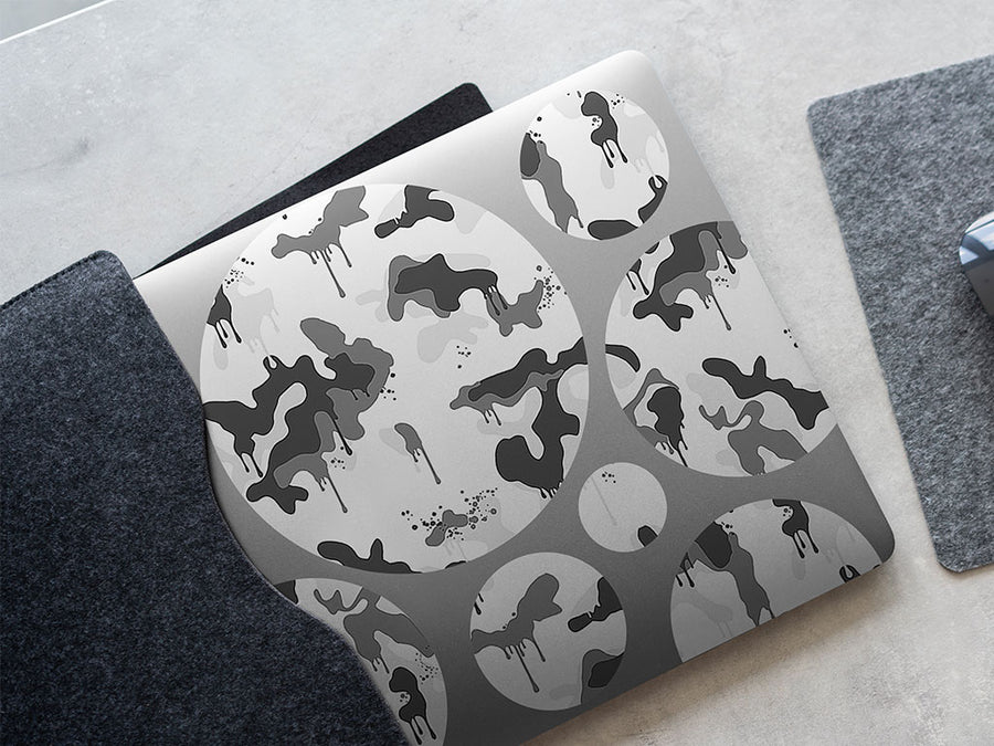 snow graffiti camouflage DIY Laptop Stickers