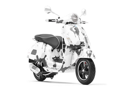 Snow Graffiti Camouflage Vespa Scooter Wrap Film