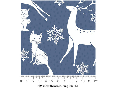 Snow Spirits Animal Vinyl Film Pattern Size 12 inch Scale~Rwraps Snow Spirits Animal Sizing Chart~2