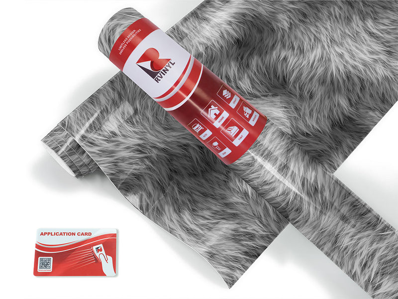 snow wolf animal print Craft Vinyl Roll