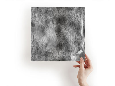 snow wolf animal print Craft Sheets
